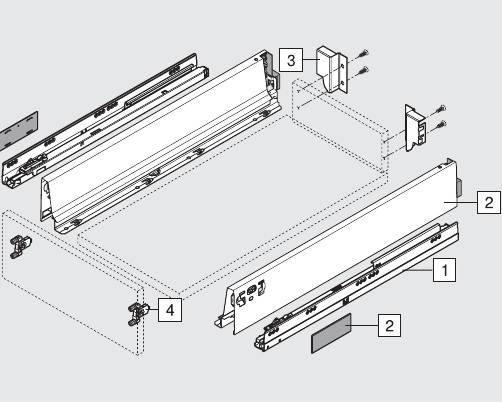 Blum Tandembox Antaro Blumotion 550 mm M