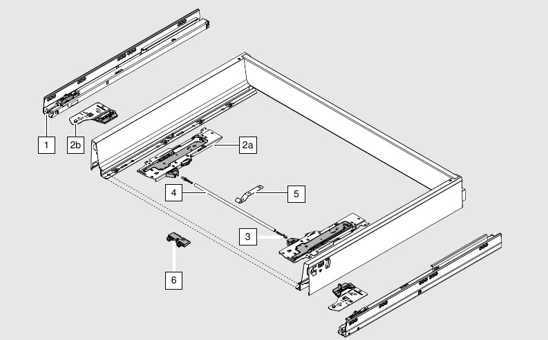 Blum TANDEMBOX ANTARO  650 mmm